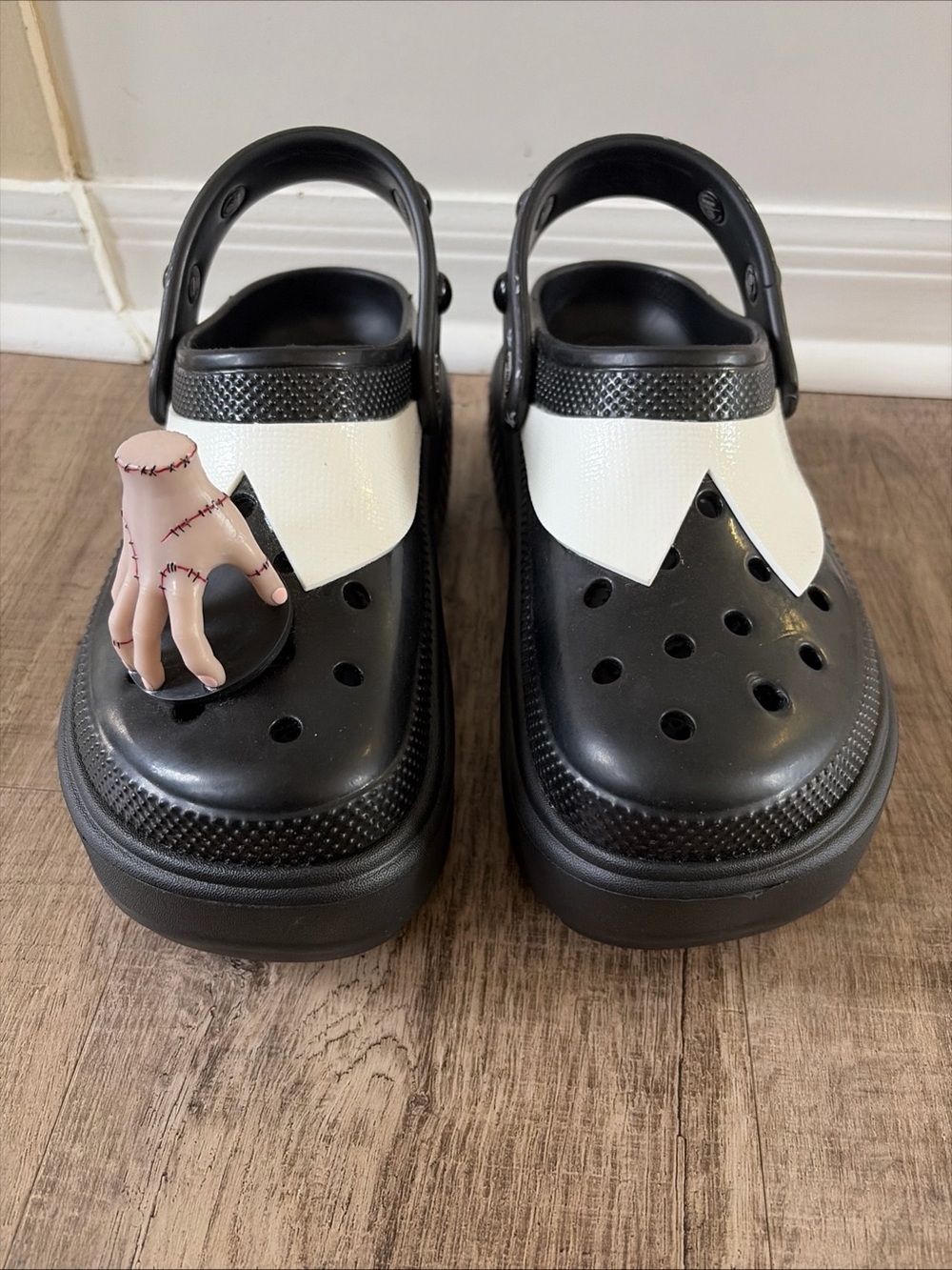 WEDNESDAY ADDAMS X CROCS STOMP CLOGS - Size 6 Mens Size 8 Women's - New Other - Picture 4 of 15